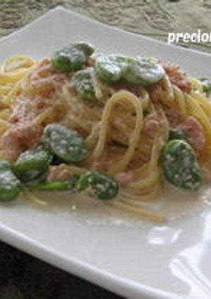 そら豆のクリームパスタ-レシピのメイン写真