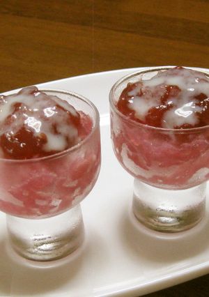 恋しおり　爽やか酸イーツかき氷-レシピのメイン写真
