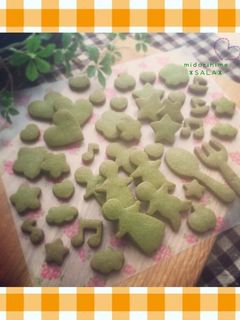 型抜きクッキー☆抹茶バージョン♬-レシピのメイン写真