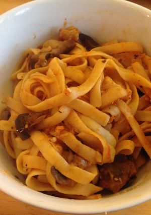 ナスとベーコンのトマトパスタ-レシピのメイン写真
