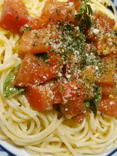 トマトの冷製パスタバルサミコソース-レシピのメイン写真