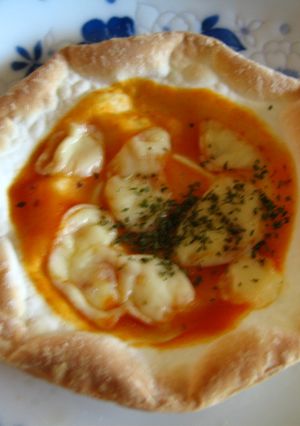 簡単おつまみ☆餃子の皮でPIZZA-レシピのメイン写真