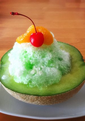 メロンを使ってカキ氷-レシピのメイン写真