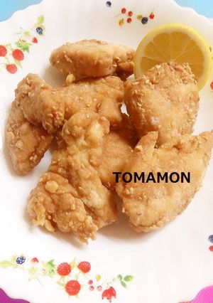 鶏むね肉でヘルシー✿鶏の唐揚げ白ごま入り-レシピのメイン写真