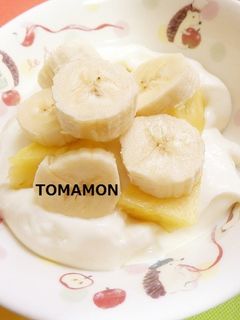 美肌に効く✿バナナパイナップルヨーグルト-レシピのメイン写真