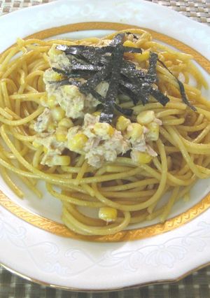 夏味☆シーチキンとコーンのカレーパスタ-レシピのメイン写真
