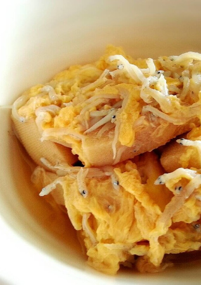高野豆腐としらすの卵とじ-レシピのメイン写真