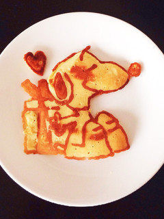 かわいい!スヌーピーパンケーキ-レシピのメイン写真