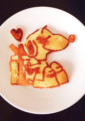 かわいい！スヌーピーパンケーキ-レシピのメイン写真