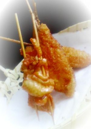 簡単おつまみ♪わさび海苔串カツ～-レシピのメイン写真