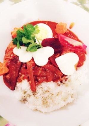 ビーツのカレーライス♡可愛いく…♪-レシピのメイン写真