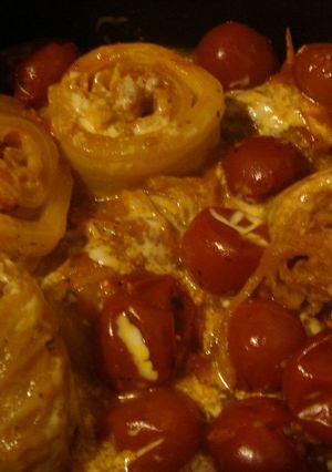 巻いてカワイイ♪白菜のトマトクリーム煮-レシピのメイン写真