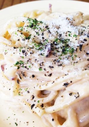 とうふクリームで！☆カルボナーラ☆-レシピのメイン写真
