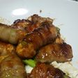 豆腐とアスパラの肉巻き照り焼き