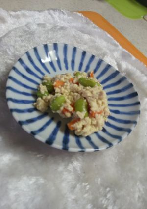 枝豆とにんじんの簡単白和え-レシピのメイン写真