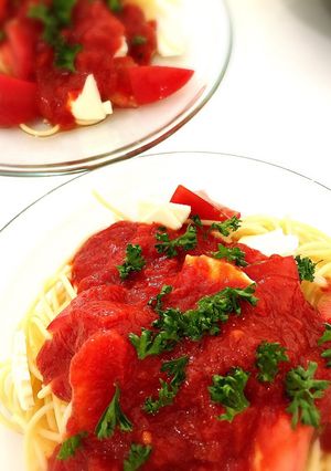 リコピンたっぷり冷製パスタ-レシピのメイン写真