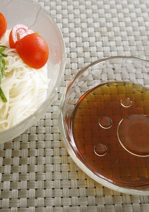 素麺のつゆに えごま油　❀-レシピのメイン写真