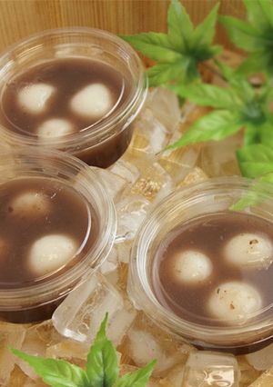あずき缶で簡単冷やしぜんざい【天狗缶詰】-レシピのメイン写真