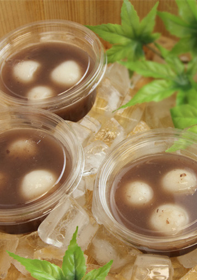 あずき缶で簡単冷やしぜんざい【天狗缶詰】-レシピのメイン写真