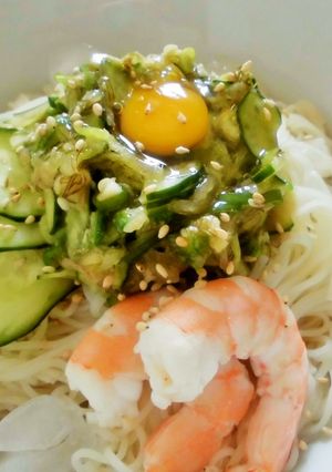 山形のだしでぶっかけ素麺-レシピのメイン写真