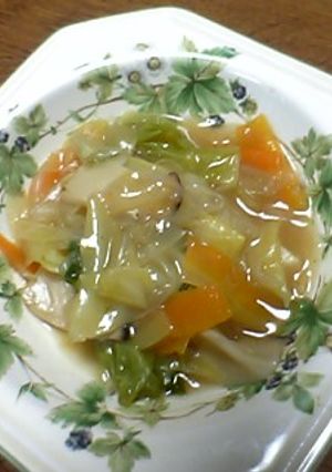 体ぽかぽか♪ノンオイル野菜あん☺みそ風味-レシピのメイン写真