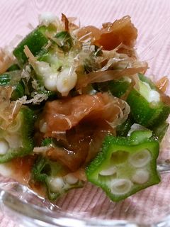 夏にピッタリ!オクラの梅和え!-レシピのメイン写真