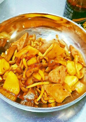 栄養満点疲労回復豚レバー山芋しめじ炒め-レシピのメイン写真