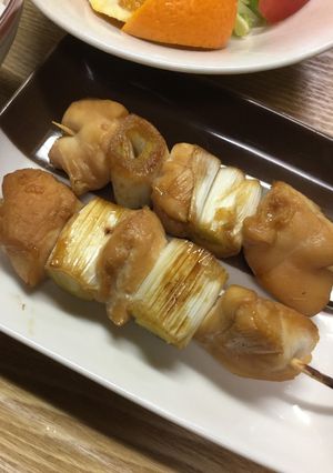 魚焼きグリルで・焼き鳥(ささみ&白ねぎ)-レシピのメイン写真