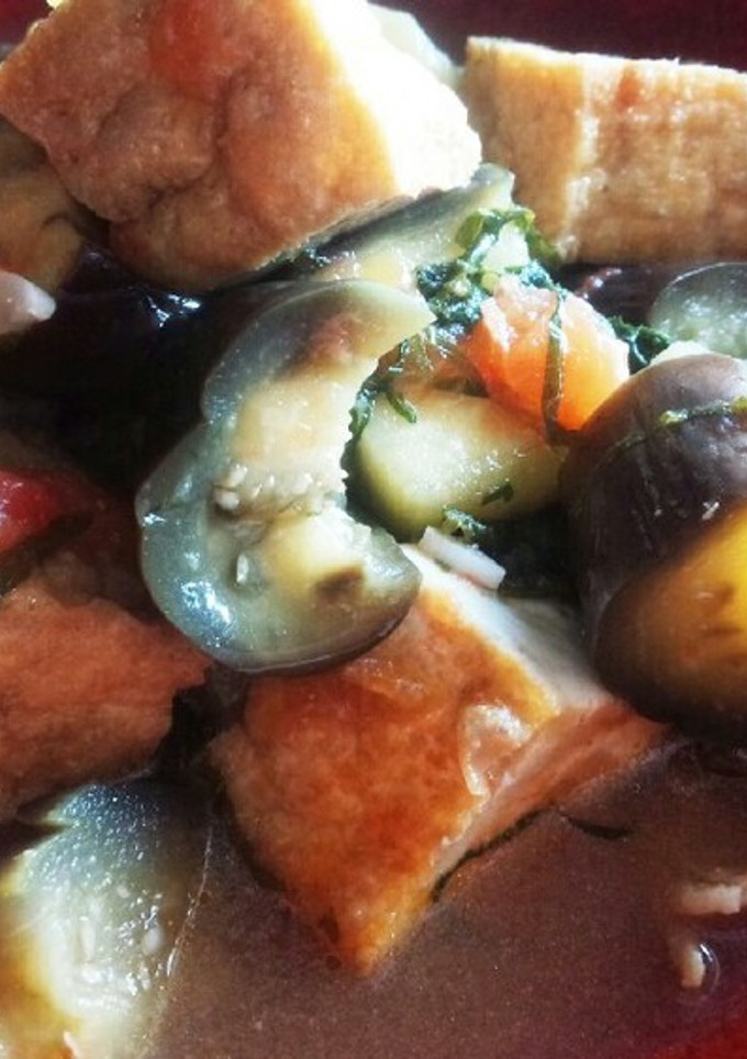 タイ料理 ナスと厚揚げの煮物-レシピのメイン写真