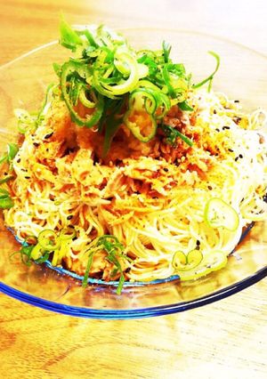 簡単5分！ツナとおろしのぶっかけそうめん-レシピのメイン写真