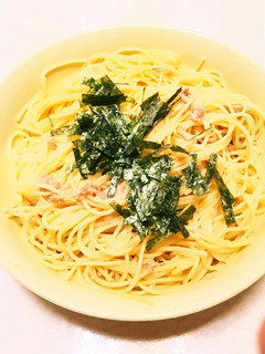 ツナめんつゆ海苔パスタ-レシピのメイン写真