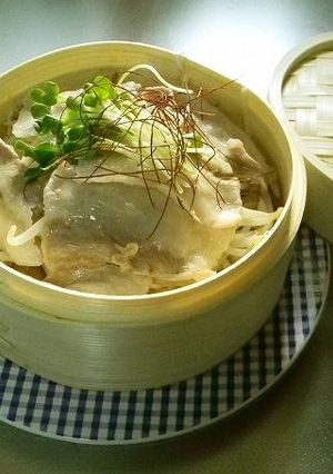 ダイソーde豚せいろ-レシピのメイン写真