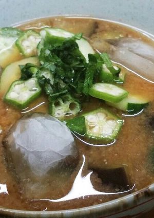 ズッキーニと夏野菜の冷やし汁-レシピのメイン写真