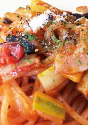 ☆夏野菜ナポリタン☆-レシピのメイン写真