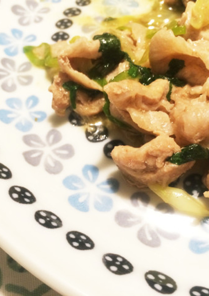 しそ大量消費。しそと豚肉の炒め物-レシピのメイン写真