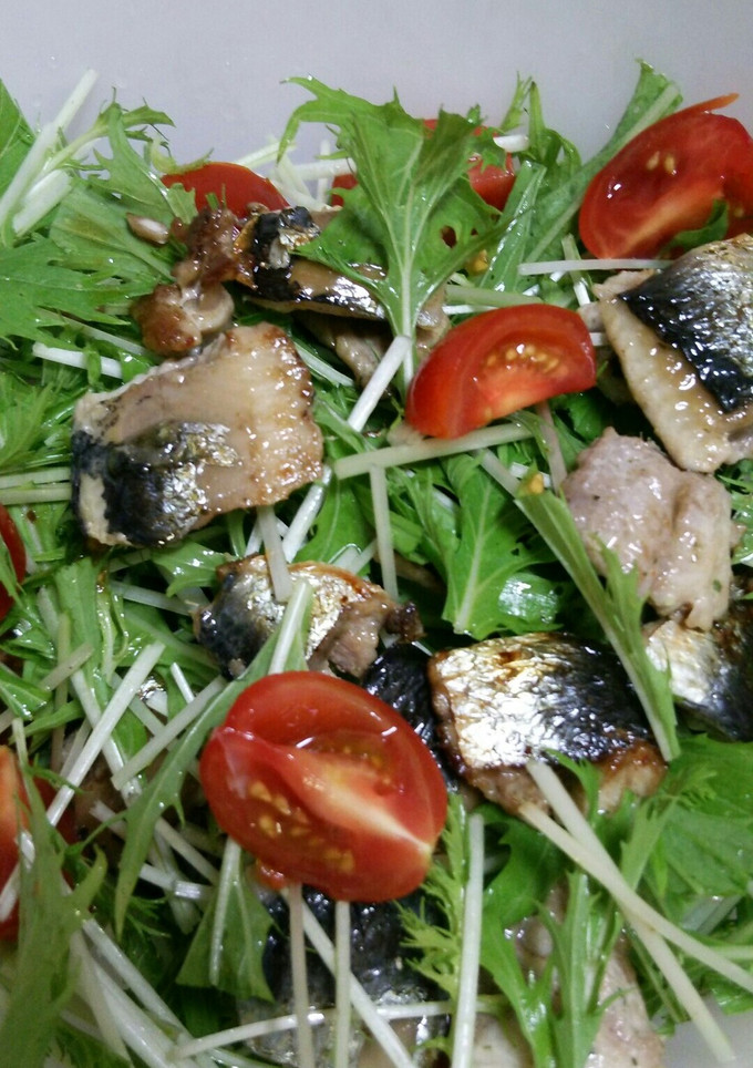 いわしと水菜のさっぱりサラダ-レシピのメイン写真