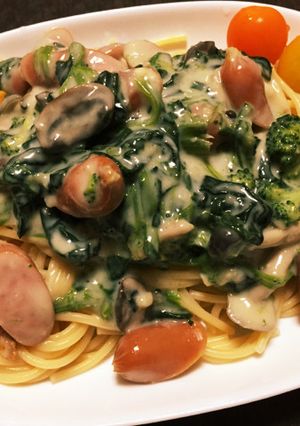 簡単手抜き！ホワイトソースパスタ-レシピのメイン写真