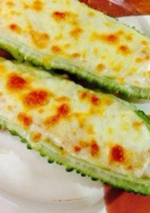 ゴーヤのツナチーズ焼き-レシピのメイン写真
