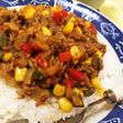 レンジで作る☆簡単夏野菜ドライカレー