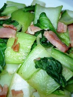青梗菜とベーコンのさっと炒め-レシピのメイン写真