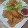 簡単おつまみ⭐かぼちゃの揚げ餃子