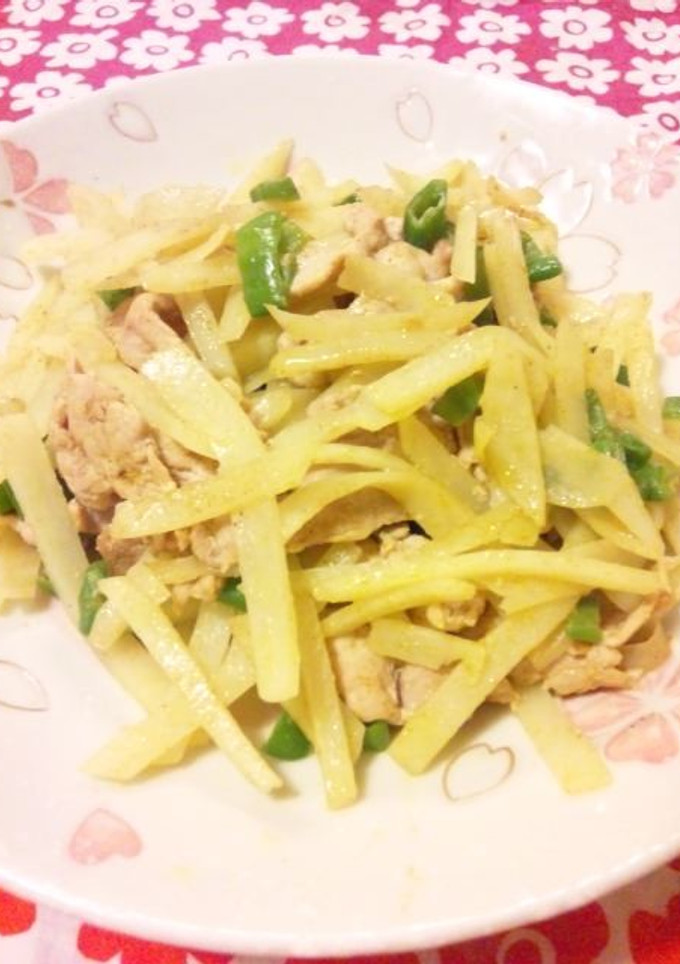 豚肉とジャガイモのカレー炒め-レシピのメイン写真