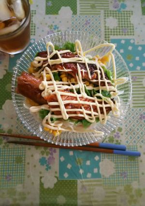 さんまの蒲焼きそうめん-レシピのメイン写真