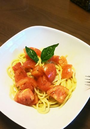 ズボラ冷製パスタ-レシピのメイン写真