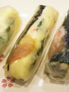 お弁当に☆具材自由な焼き春巻き☆-レシピのメイン写真