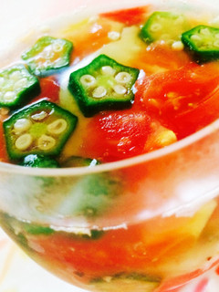 トマトとオクラ♡夏野菜の美味しいジュレ♬-レシピのメイン写真