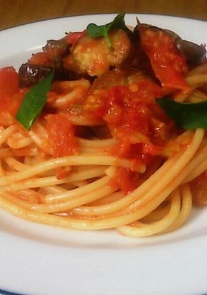 トマトとナスのパスタ-レシピのメイン写真