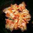 オクラ・長ネギ・茗荷で夏の和風鶏肉炒め