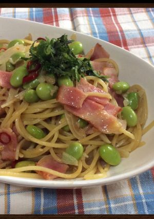 枝豆のペペロンチーノ-レシピのメイン写真