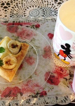 朝食用♪クリームチーズとバナナのケーキ♡-レシピのメイン写真
